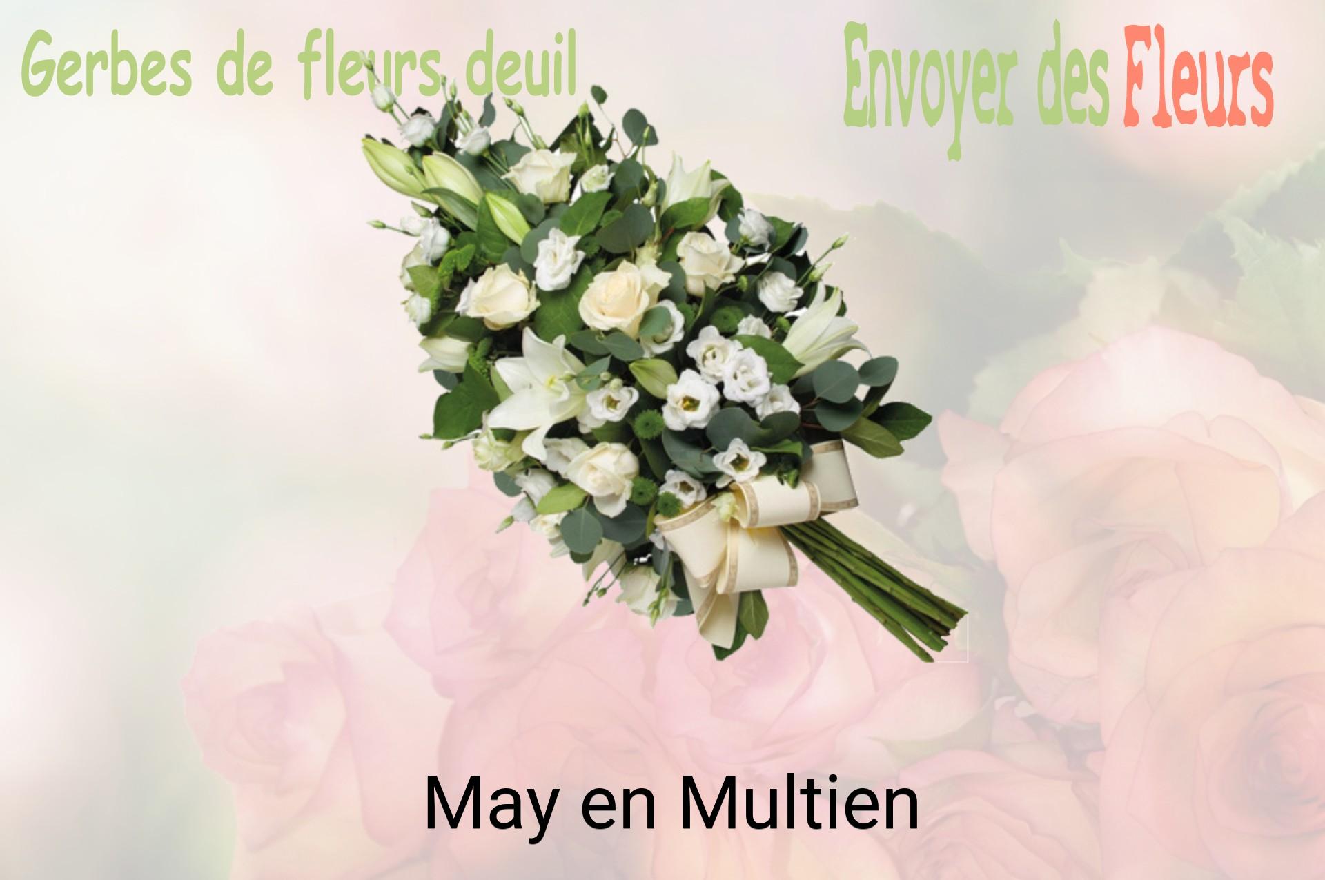 Gerbe de fleurs de deuil livrée à May-en-Multien